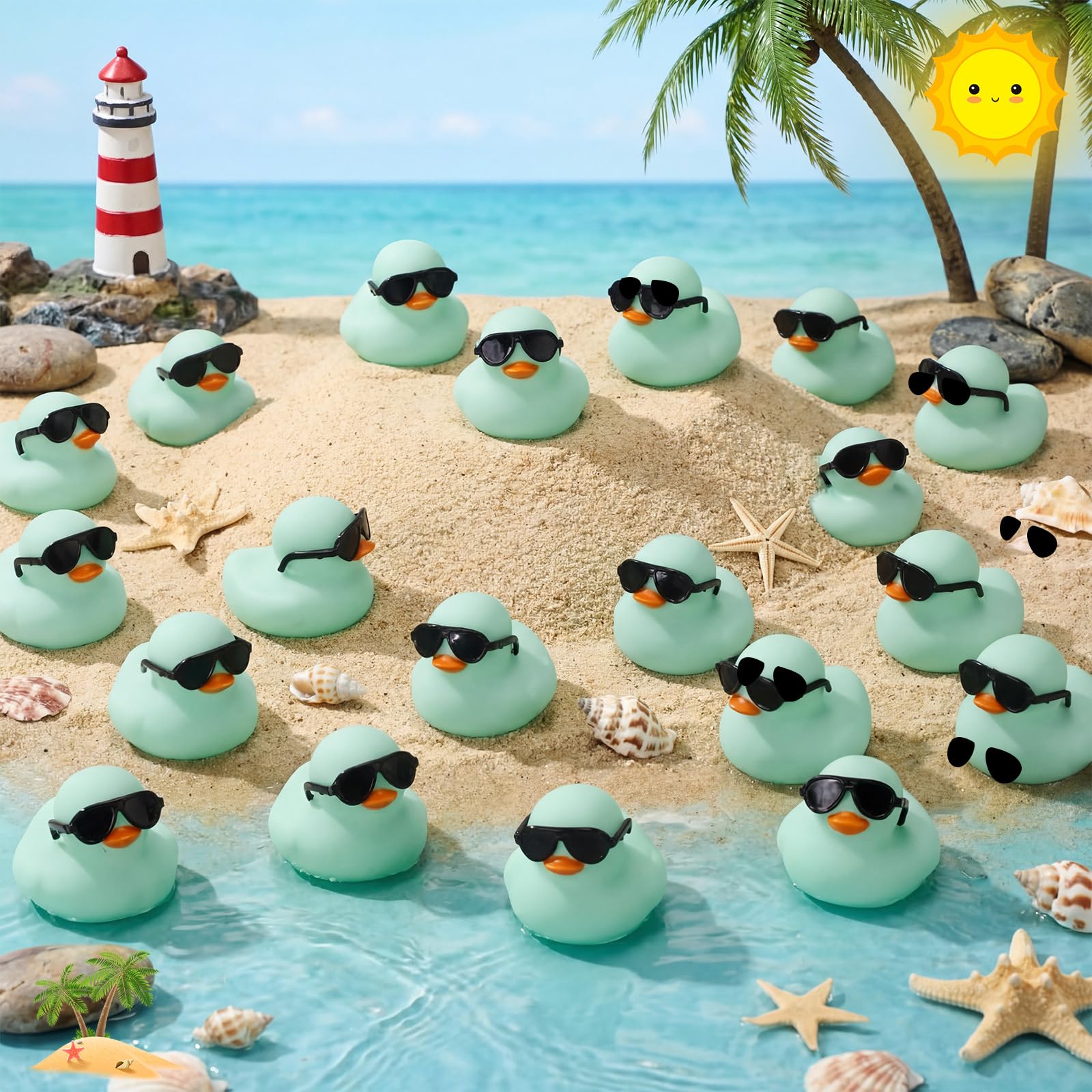 เป็ดยางสีเขียวขนาดเล็ก 10-100  - Rubber Duck Bath บทวิจารณ์และราคา