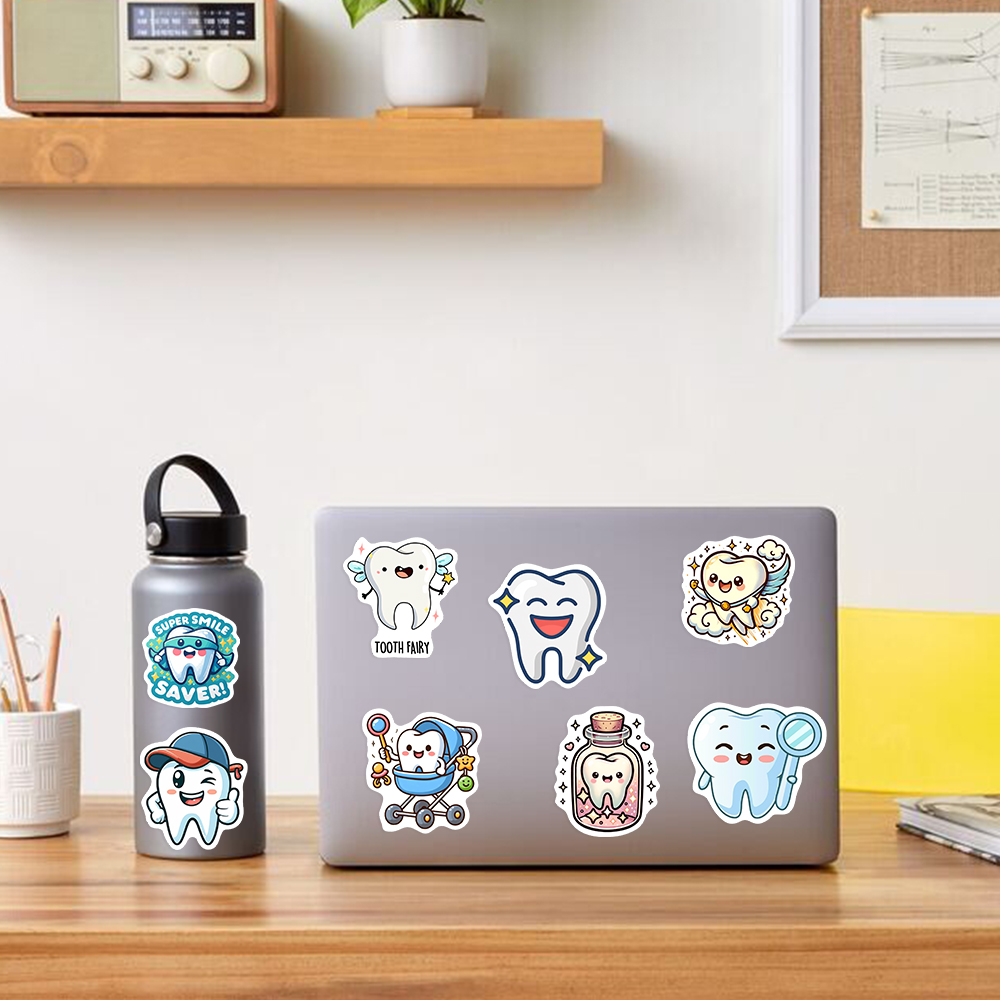 สติกเกอร์ติดฟันลายการ์ตูนน่ารั - Kids Toys Laptop บทวิจารณ์และราคา