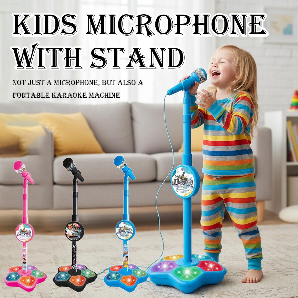 ไมโครโฟนสำหรับเด็กพร้อมขาตั้ง  - Kids Microphone Karaoke บทวิจารณ์และราคา
